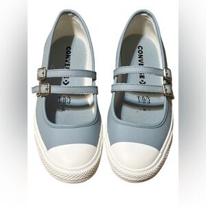 Converse Double Strap Mary Jane Sneakers Blue Women’s 8.5 EU 40
